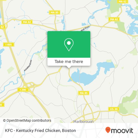 Mapa de KFC - Kentucky Fried Chicken