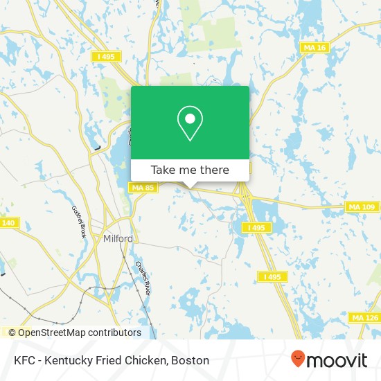 Mapa de KFC - Kentucky Fried Chicken