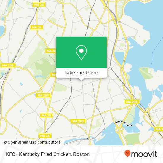 KFC - Kentucky Fried Chicken map