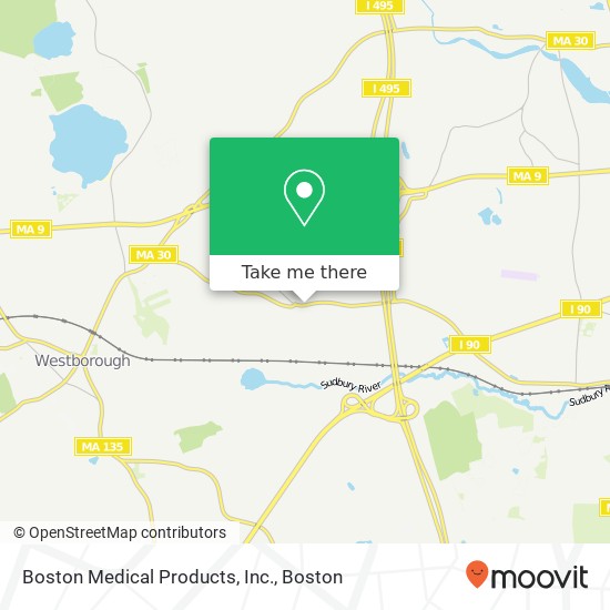 Mapa de Boston Medical Products, Inc.