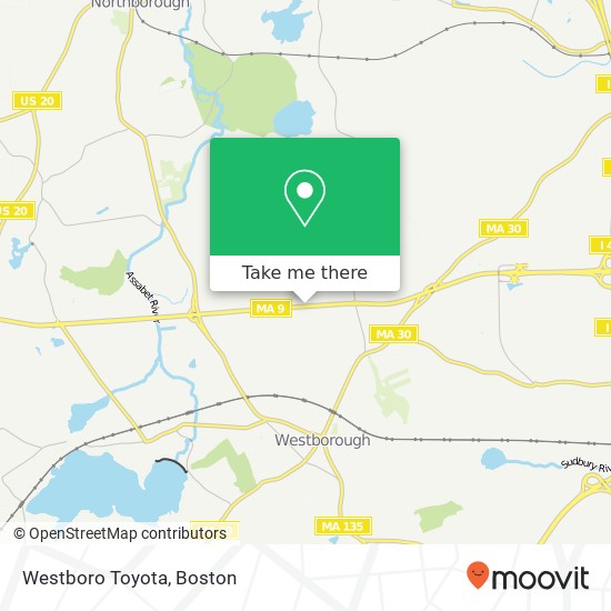 Westboro Toyota map