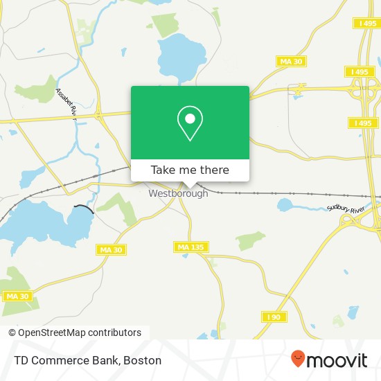 TD Commerce Bank map