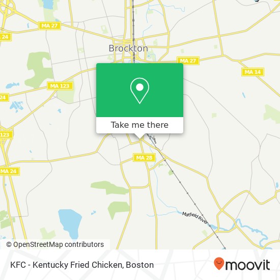 KFC - Kentucky Fried Chicken map