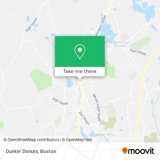 Mapa de Dunkin' Donuts
