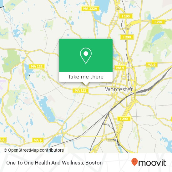 One To One Health And Wellness map