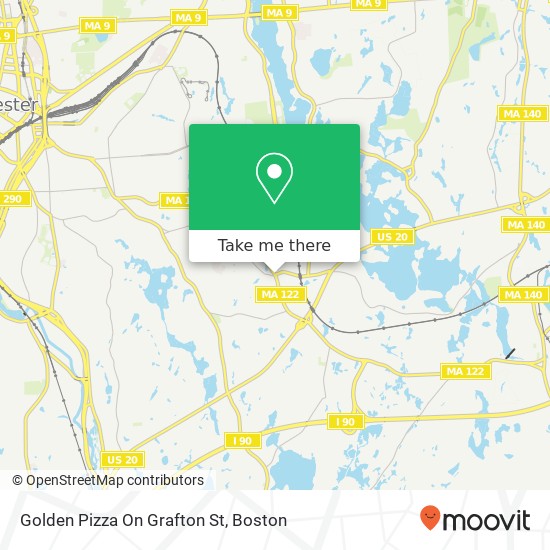 Golden Pizza On Grafton St map