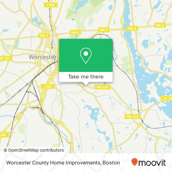 Worcester County Home Improvements map