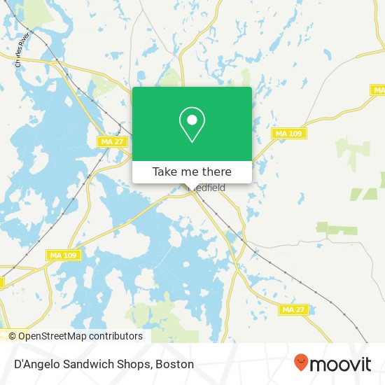 D'Angelo Sandwich Shops map