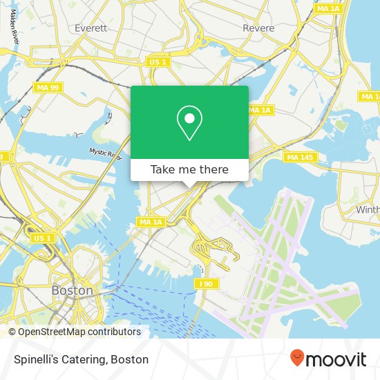 Spinelli's Catering map