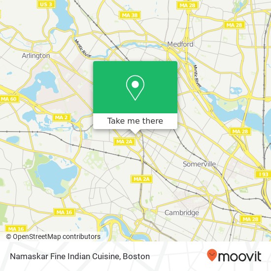 Namaskar Fine Indian Cuisine map