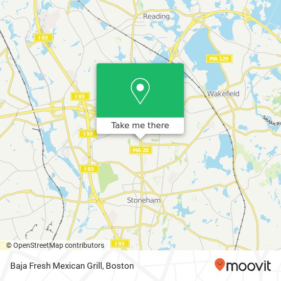 Mapa de Baja Fresh Mexican Grill