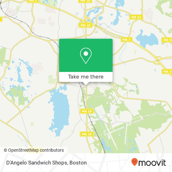 D'Angelo Sandwich Shops map