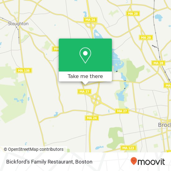 Bickford's Family Restaurant map