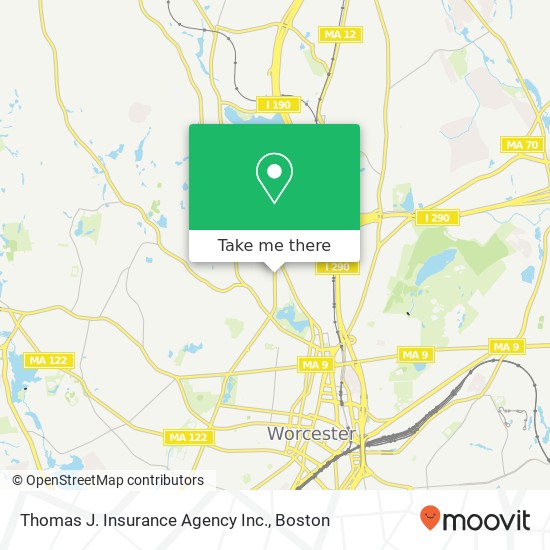 Mapa de Thomas J. Insurance Agency Inc.