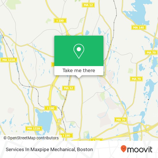 Services In Maxpipe Mechanical map