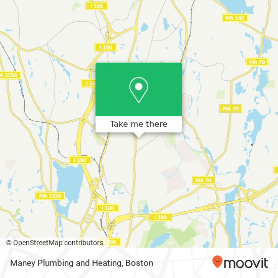 Maney Plumbing and Heating map