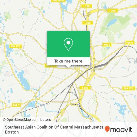 Southeast Asian Coalition Of Central Massachusetts map