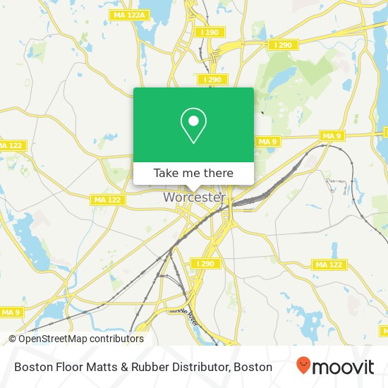 Boston Floor Matts & Rubber Distributor map