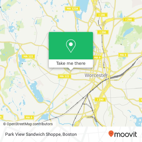 Park View Sandwich Shoppe map