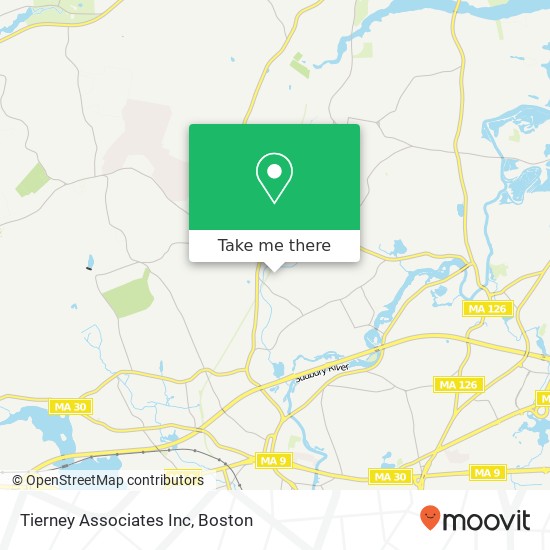 Tierney Associates Inc map