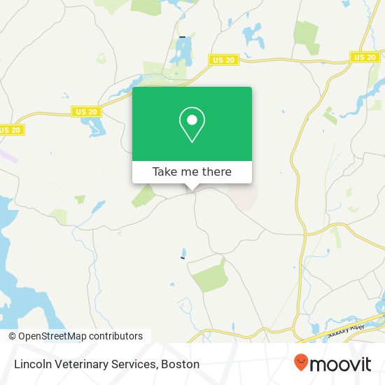 Mapa de Lincoln Veterinary Services