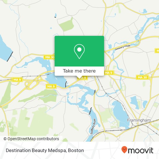 Destination Beauty Medspa map