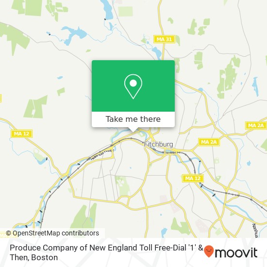 Produce Company of New England Toll Free-Dial '1' & Then map