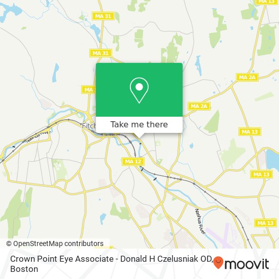 Crown Point Eye Associate - Donald H Czelusniak OD map