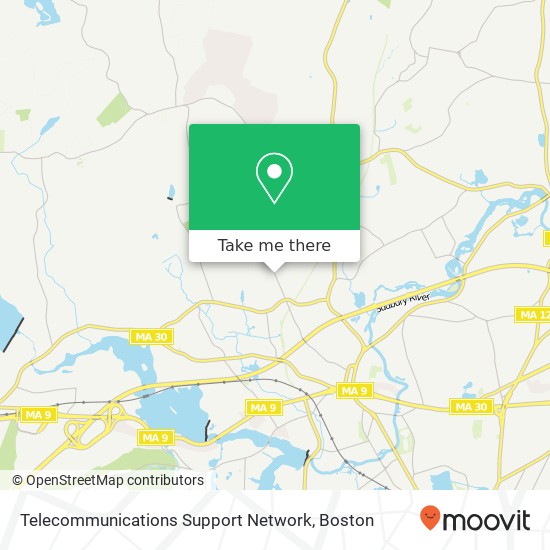 Telecommunications Support Network map