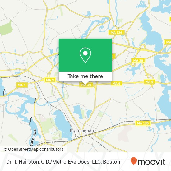 Mapa de Dr. T. Hairston, O.D. / Metro Eye Docs. LLC
