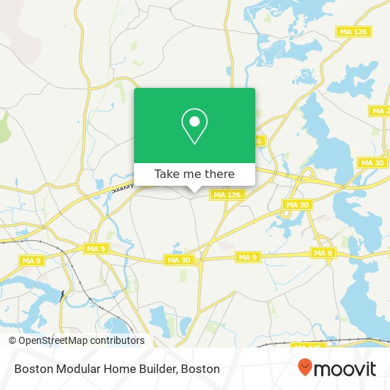 Mapa de Boston Modular Home Builder