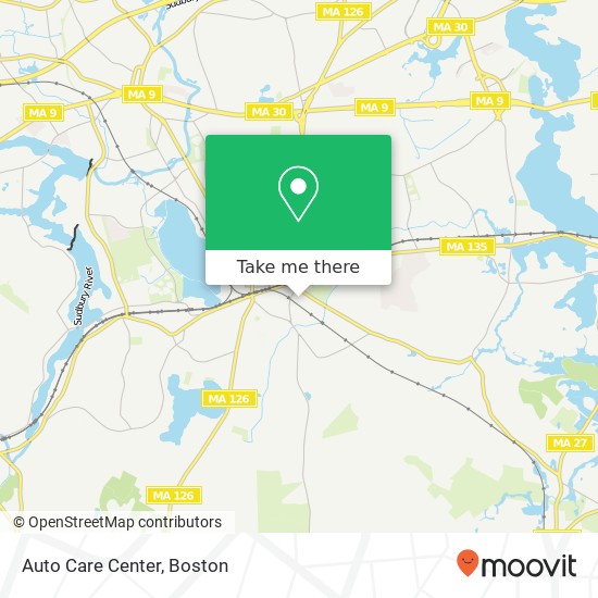 Auto Care Center map