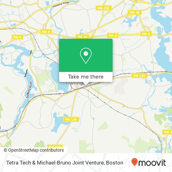 Tetra Tech & Michael-Bruno Joint Venture map