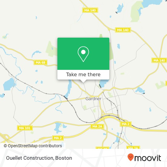 Ouellet Construction map