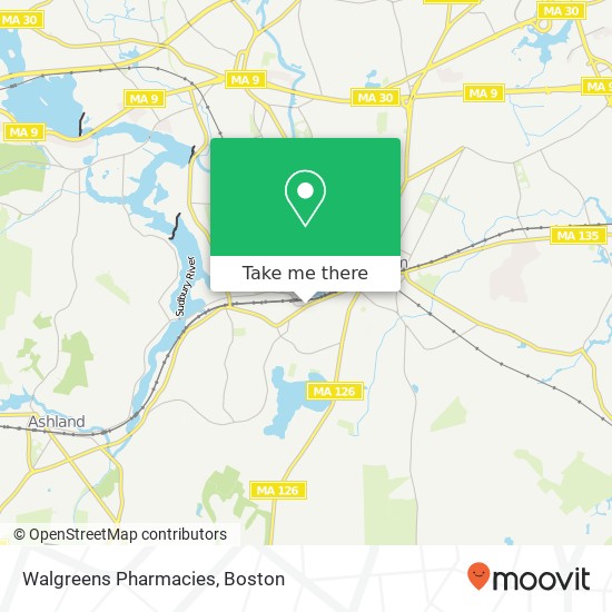 Walgreens Pharmacies map