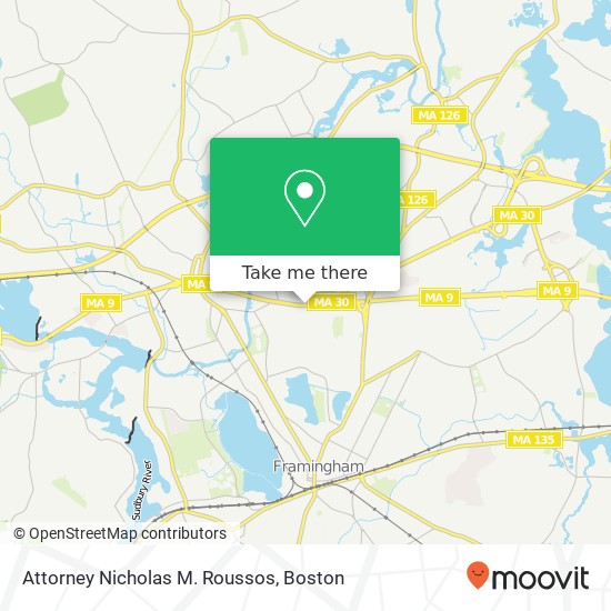 Mapa de Attorney Nicholas M. Roussos