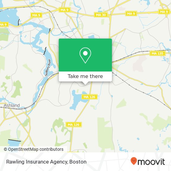 Mapa de Rawling Insurance Agency