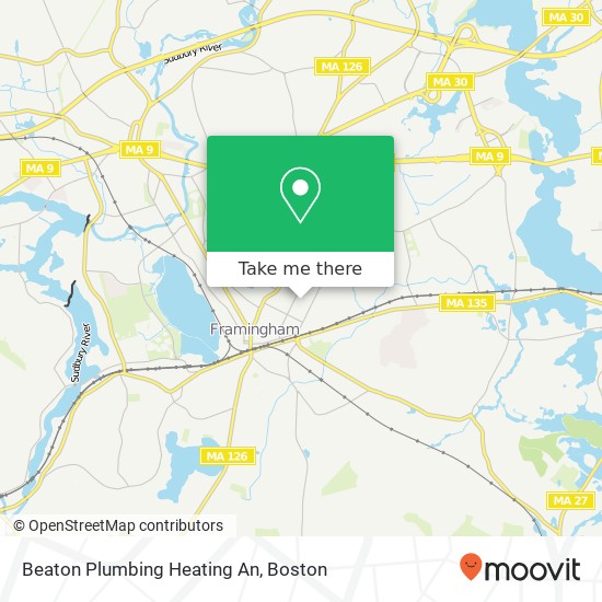 Beaton Plumbing Heating An map