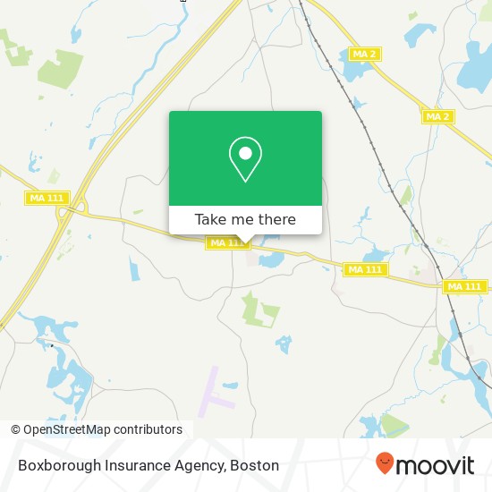 Boxborough Insurance Agency map