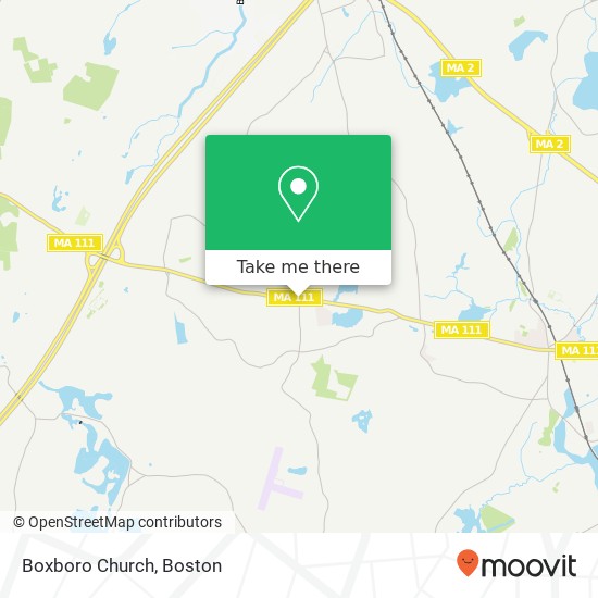 Mapa de Boxboro Church