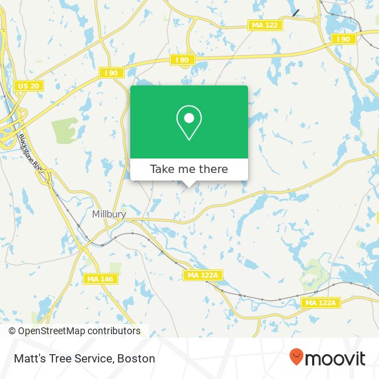 Matt's Tree Service map