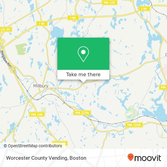 Mapa de Worcester County Vending