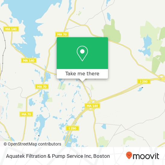 Aquatek Filtration & Pump Service Inc map