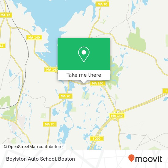 Mapa de Boylston Auto School
