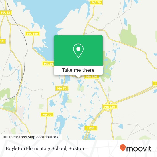 Mapa de Boylston Elementary School