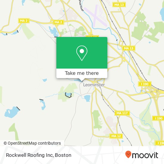 Rockwell Roofing Inc map