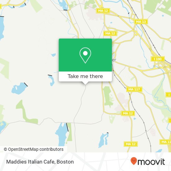 Mapa de Maddies Italian Cafe