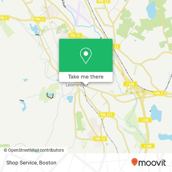 Shop Service map