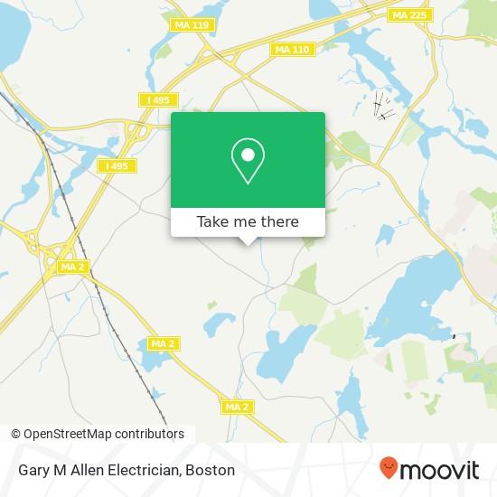 Mapa de Gary M Allen Electrician