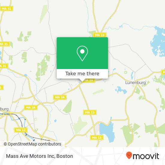 Mass Ave Motors Inc map